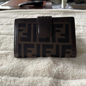 Fendi Zucca French Compact Wallet